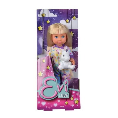 Evi Love Docka i pyjamas Lila - Evi Love -  Leksaksaffären