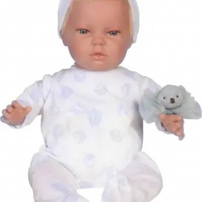 Falca - Docka Dani Girls 45 Cm Vinyl/Textile Vit/Blå