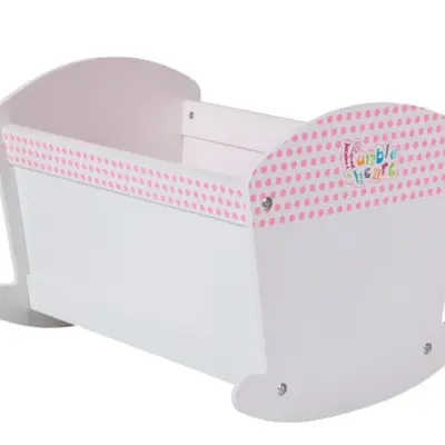 Humble&Heart Little me, Dockvagga i trä vit 50 cm