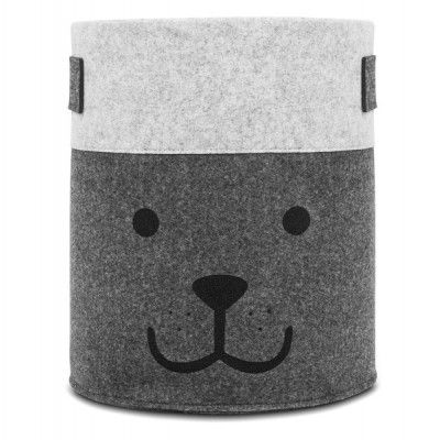 Jollein, Förvaringskorg - felt björn grå