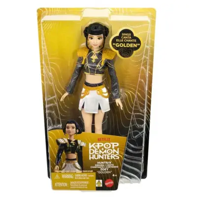 K-Pop Demon Hunters Zoey Golden Sjungande Docka - K-Pop Demon Hunters -  Leksaksaffären