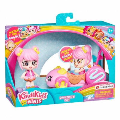 Kindi Kids Minis Docka med fordon Donatinas car
