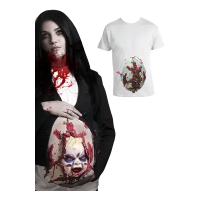 Läskig Docka ur Mage Animerad T-shirt - One size