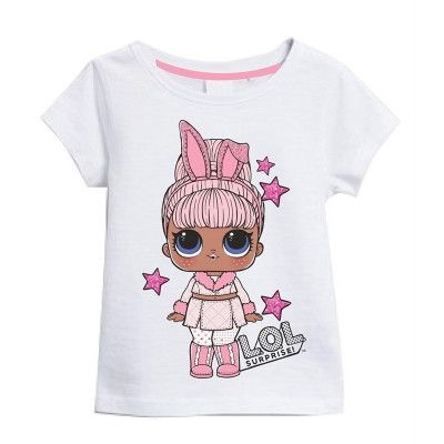 L.O.L. T-shirt Vit  : Model - 5-6år