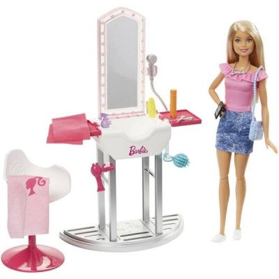 Mattel Barbie, Docka med salongset