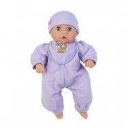 Mjuk docka Lilly med ljud 33 cm (Lila)