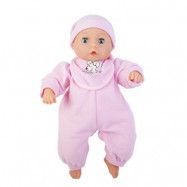 Mjuk docka Lilly med ljud 33 cm (Rosa)