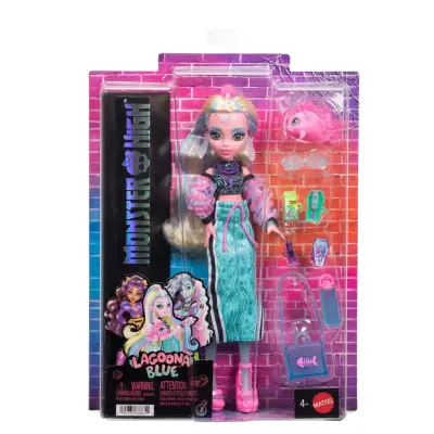 Monster High Docka Lagoona Blue med tillbehör - Monster High -  Leksaksaffären