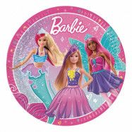 Papperstallrikar Barbie Fantasy - 8-pack