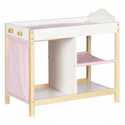 Roba - Skötbord Till Dockor Vit/Rosa
