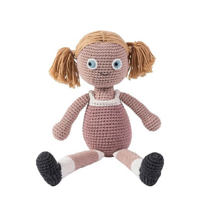 Sebra virkad docka Rose