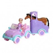Sparkle Girlz Hästtransport med docka