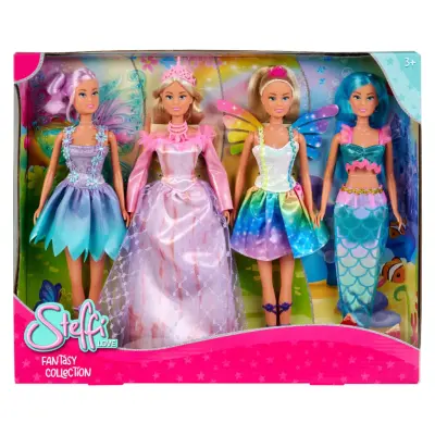 Steffi Love Fantasy Collection 4-pack Dockor - Steffi Love -  Leksaksaffären
