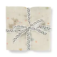 Done by Deer burp cloth 2-pack, celebration sand