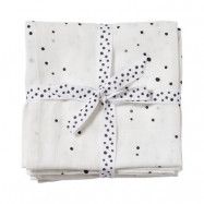 Done by Deer burp cloth 2-pack, dreamy dots white