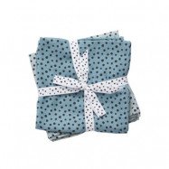 Done by Deer burp cloth 2-pack, happy dots blue
