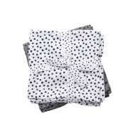 Done by Deer burp cloth 2-pack, happy dots grey