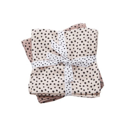 Done by Deer burp cloth 2-pack, happy dots powder