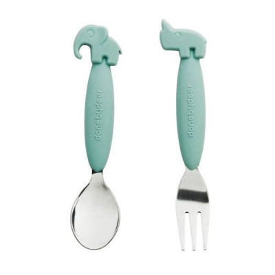 Done by Deer Done By Deer, YummyPlus - Bestickset Blå