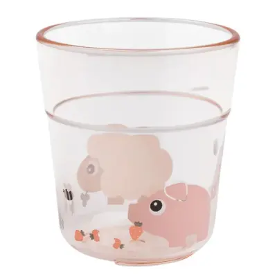 Done by Deer dricksglas Tiny Farm, rosa