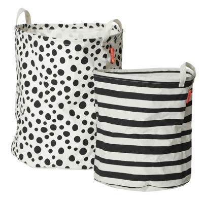 Done By Deer, Förvaringskorgar 2-pack svart