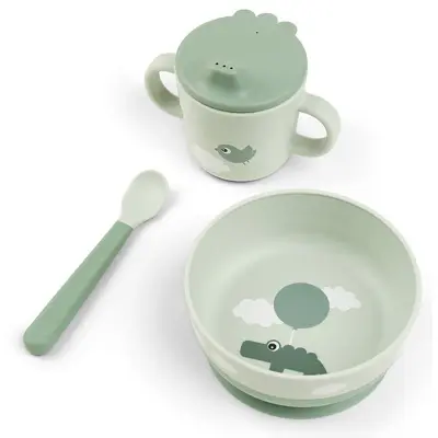 Done by Deer First Meal set Foodie, happy clouds grön