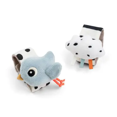 Done by Deer handledsskallra Happy Clouds 2-pack, blå