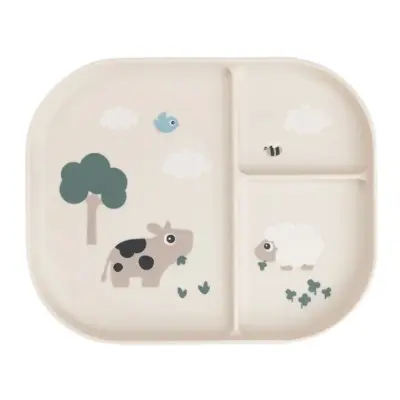 Done by Deer indelad tallrik Tiny Farm, sand