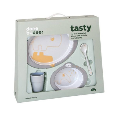 Done By Deer, Melaminset - Contour grå&guld