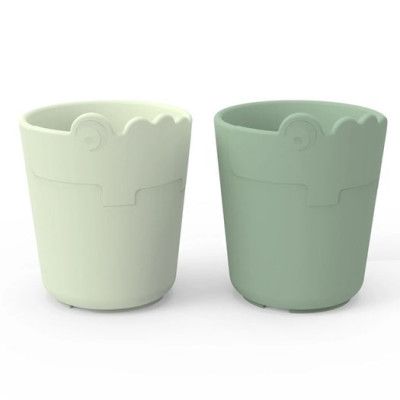 Done by Deer mini mugg Kiddish Croco 2-pack, grön
