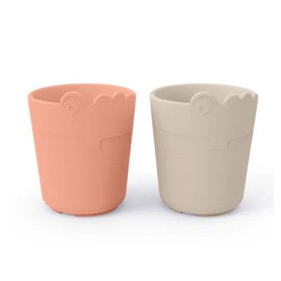 Done by Deer mini mugg Kiddish Croco 2-pack, sand/coral