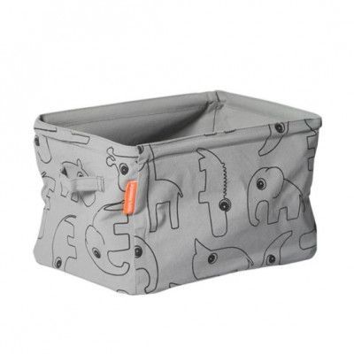 Done By Deer, Mjuk Förvaringskorg Grå