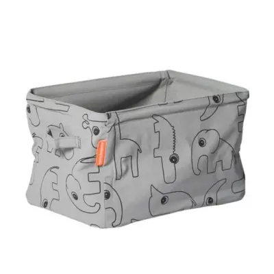 Done By Deer, Mjuk Förvaringskorg Grå