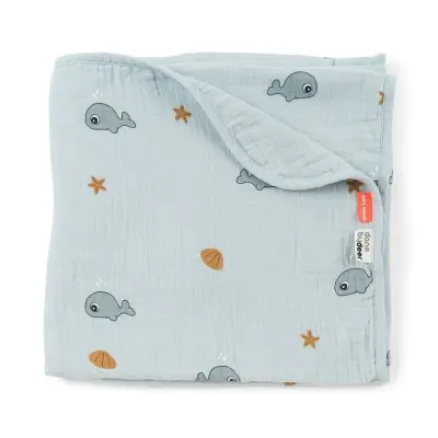 Done by Deer muslinfilt Wally, blå