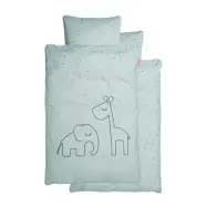 Done by Deer påslakanset Dreamy Dots vagn/vagga, blå
