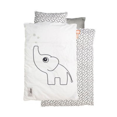 Done by Deer påslakanset Elphee vagn/vagga, vit
