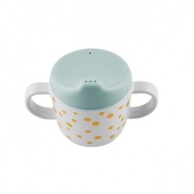 Done By Deer Pipmugg Happy dots (Blå/Guld)