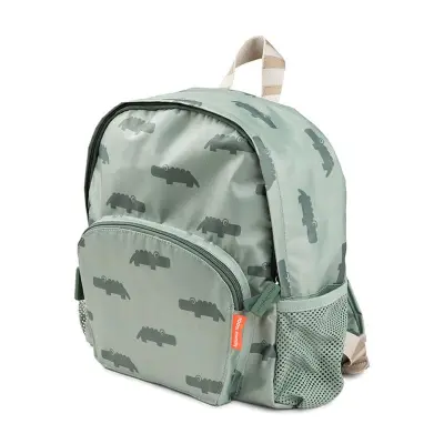 Done by Deer ryggsäck barn Croco, grön