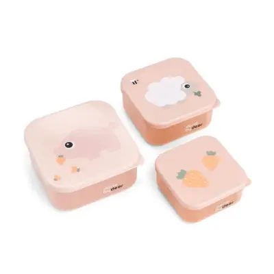 Done by Deer snack box set Tiny Farm 3 delar, powder