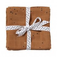 Done by Deer swaddle dreamy dots 2-pack, mustard