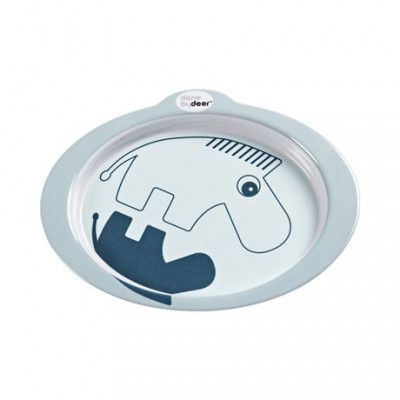 Done by Deer Tallrik Anti-slip Contour (Blå)