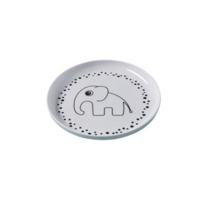 Done by Deer tallrik Yummy Happy dots, blå