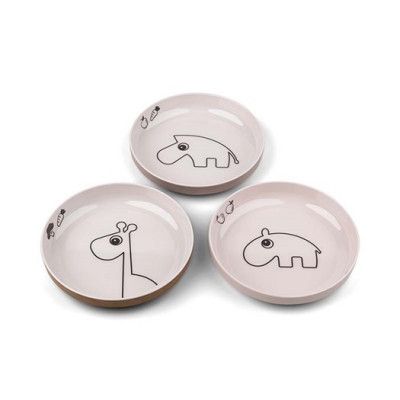 Done by Deer tallrik Yummy mini Deer friends 3-pack, powder