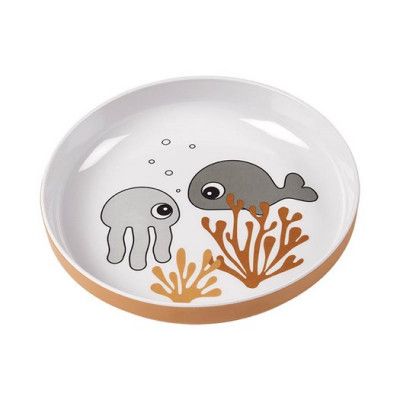 Done by Deer tallrik Yummy mini Sea friends, mustard/grey