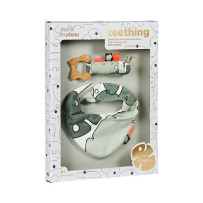 Done by Deer Tiny Tropics bib&teether gift box