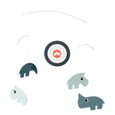 Done by Deer trämobil, blå