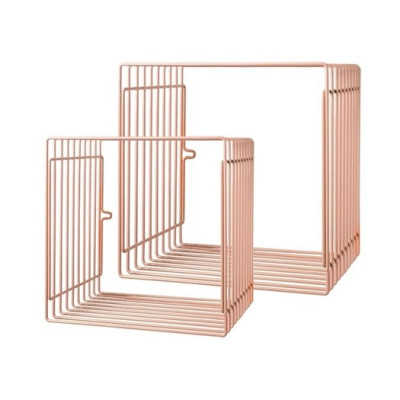 Done by Deer trådhylla kvadrat 2-pack, powder