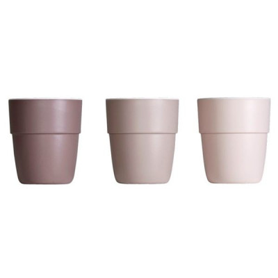 Done By Deer, Yummy - Mini mugg 3-pack ljusrosa