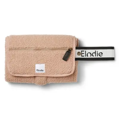 Elodie Details bärbar skötdyna pink bouclé