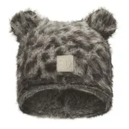 Elodie Details furry knit beanie le leopard, 6-12 mån